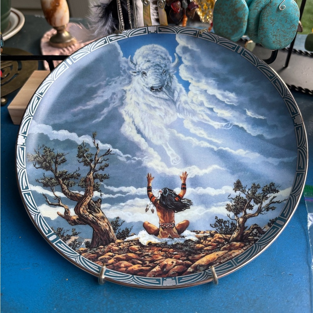 VINTAGE Call of the Buffalo 🦬 2nd Issue in the Legend of the White Buffalo Plate